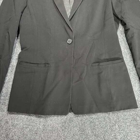Elie Tahari Blazer Womens 10 Jacket 1 Button Stretch Notch Collar Pockets Lined - Picture 2 of 8
